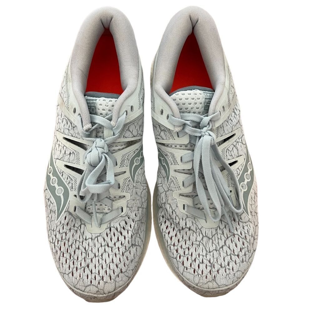 Saucony Hurricane Iso 5 Women's Running Shoe in Light Blue - Picture 2 of 10